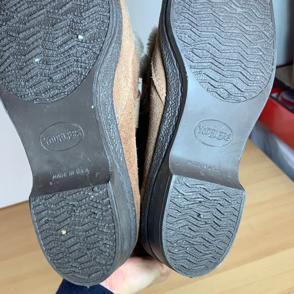 Yodelers Women's Brown Genuine Leather Boots Size 7 - Picture 4 of 14